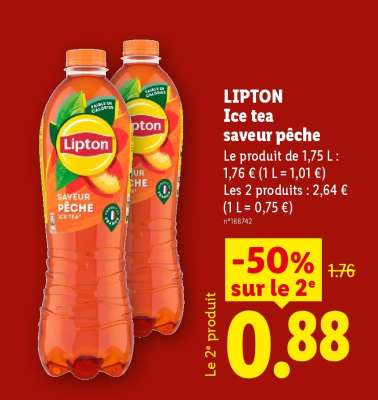 Lipton ice tea saveur pêche