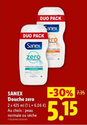 SANEX Douche zero