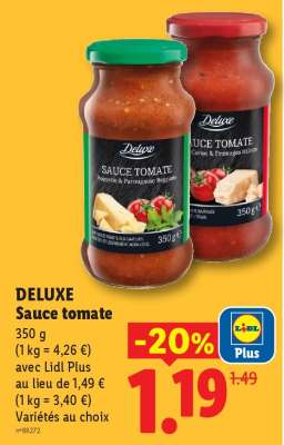 DELUXE Sauce tomate