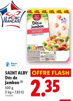 SAINT ALBY Dés de jambon