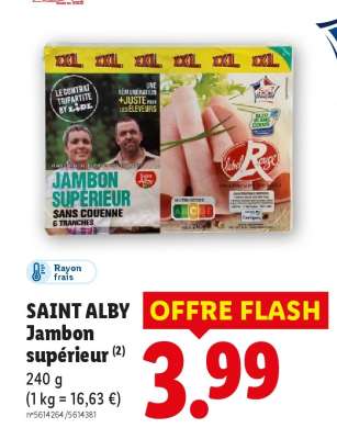 SAINT ALBY Jambon supérieur