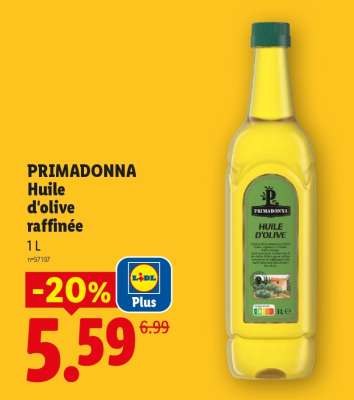 PRIMADONNA Huile d'olive raffinée