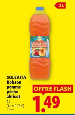 SOLEVITA Boisson pomme pêche abricot