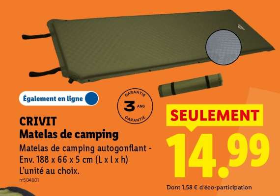 CRIVIT Matelas de camping