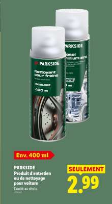 PARKSIDE Produit d'entretien ou de nettoyage pour voiture
