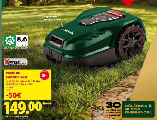 PARKSIDE Tondeuse robot