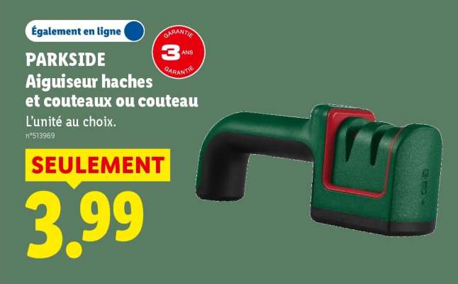 PARKSIDE Aiguiseur haches et couteaux ou couteau