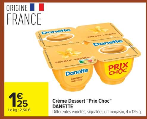 Crème dessert «Prix choc» DANETTE