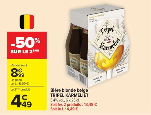 BIÈRE BLONDE BELGE 'TRIPEL KARMELIET'