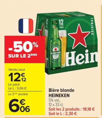 Bière Blonde Heineken*