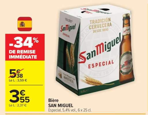 BIÈRE SAN MIGUEL