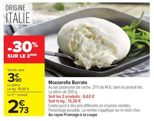 Mozzarella Burrata