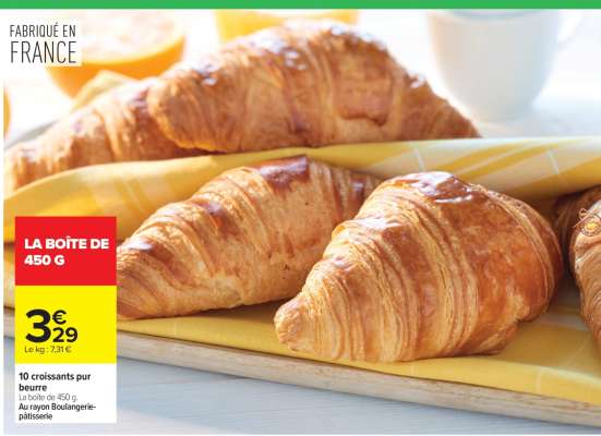 10 croissants pur beurre
