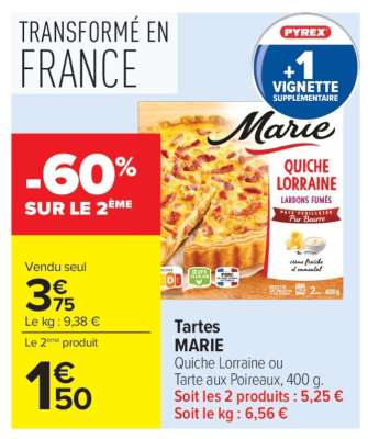 Tartes MARIE