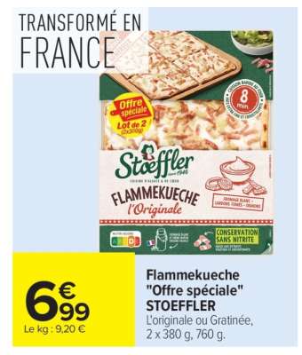 Flammekueche "Offre spéciale" STOEFFLER