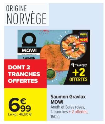 Saumon Gravlax MOWI