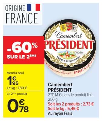 Camembert Président