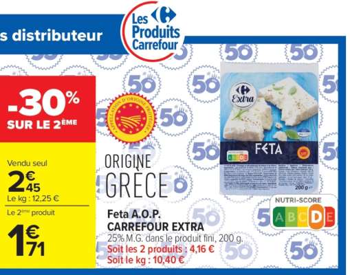 Feta A.O.P. CARREFOUR EXTRA