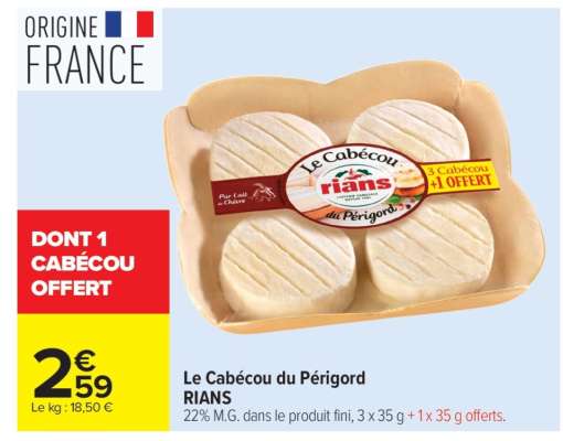Le Cabécou Du Périgord Rians