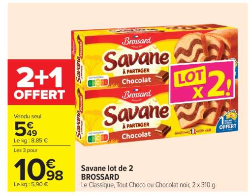Savane "Lot de 2" BROSSARD