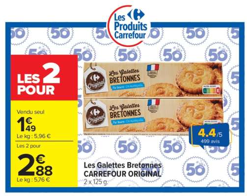 Les Galettes Bretonnes CARREFOUR ORIGINAL