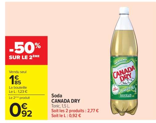 SODA “CANADA DRY”