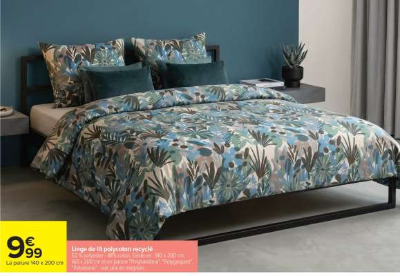 Linge de lit "Polycoton recyclé"
