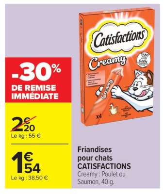 Friandises pour chats CATISFACTIONS