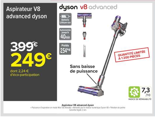 Aspirateur V8 advanced dyson