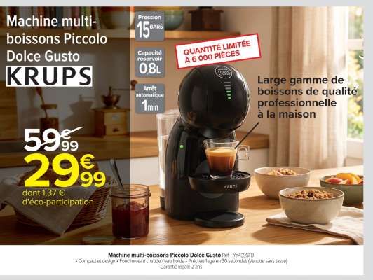 Machine multi-boissons Piccolo Dolce Gusto KRUPS