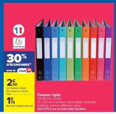 Classeur rigide