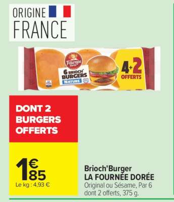 Brioch' Burger La Fournée Dorée