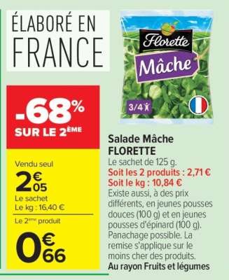 Salade mâche FLORETTE