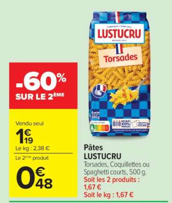 PÂTES 'LUSTUCRU'