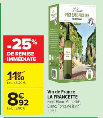 Vin de France LA FRANCETTE