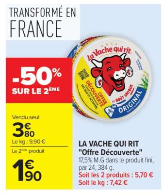 La Vache qui rit
"Offre découverte"