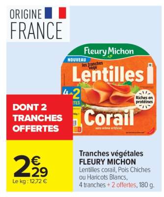 Tranches végétales FLEURY MICHON