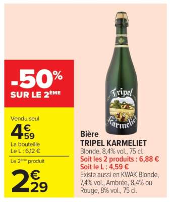 Bière Tripel Karmeliet*