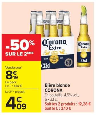 BIÈRE BLONDE “CORONA”