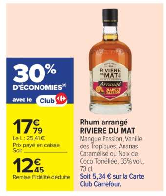 Rhum arrangé RIVIERE DU MAT