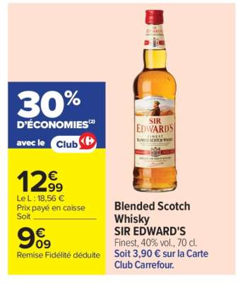 SIR EDWARD'S Blended Scotch Whisky