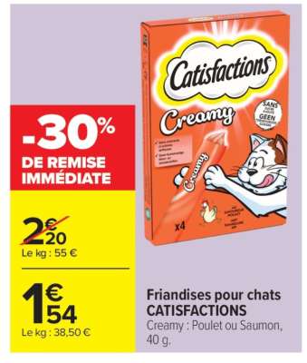 Friandises pour chats CATISFACTIONS