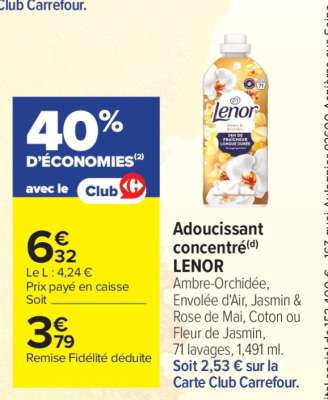 Adoucissant concentré LENOR