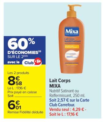 Lait Corps Mixa