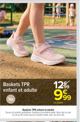 Baskets TPR enfant et adulte