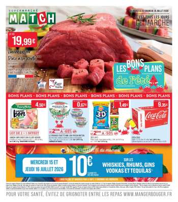 Catalogue Supermarché Match - 14/07/2026 - 26/07/2026.