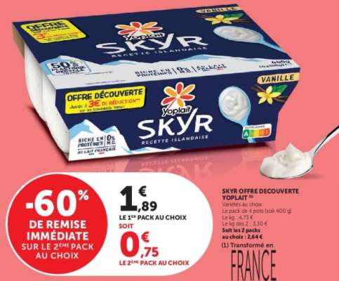 Skyr «Offre Découverte» YOPLAIT
