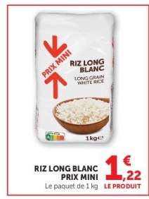 RIZ LONG BLANC PRIX MINI