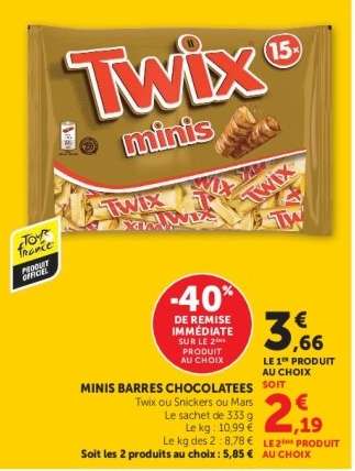 MINIS BARRES CHOCOLATEES