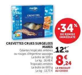 CREVETTES CRUES SURGELEES MARES